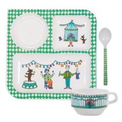 RICE spisest med krus, tallerken og ske – 3 dele i melamin