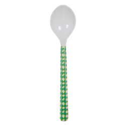 Kvadratisk tallerken, lille krus og ske – perfekt til sm mltider