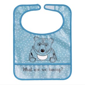 Bloomingville MINI hagesmk – lysebl med bjrn og tekst