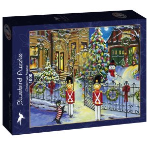 Bluebird Christmas House Puslespil med 1000 brikker - Hygge og Jul i t motiv