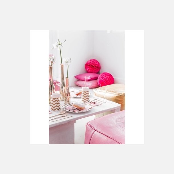 Honeycomb St med 2 bolde - Pink