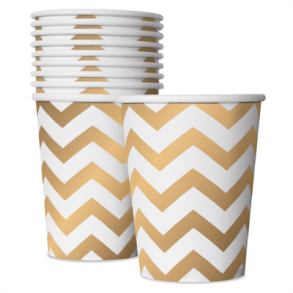 Engangskrus Hvid/Gold