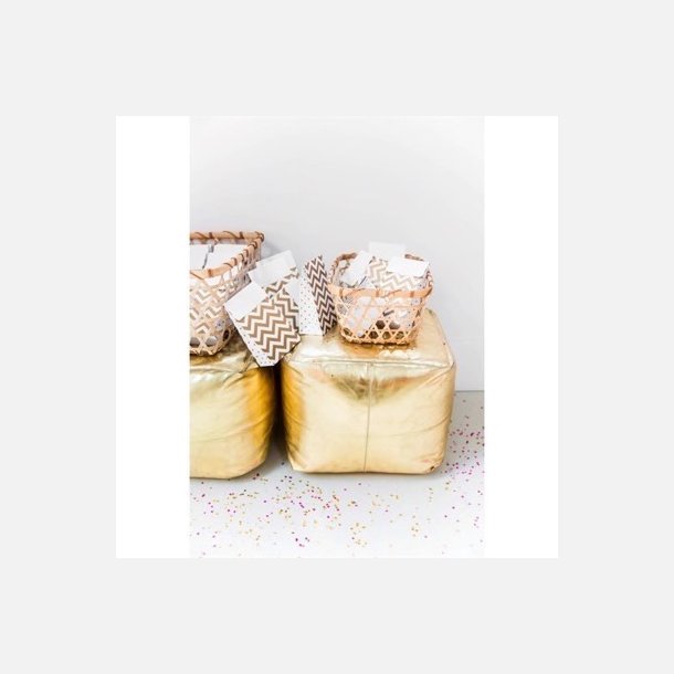 Treat Bag Hvid/Guld m/shest