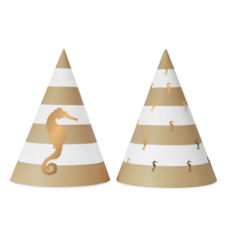 Partyhatte Golden