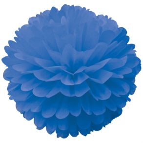 Pom pom St med 2 stk. - Bl