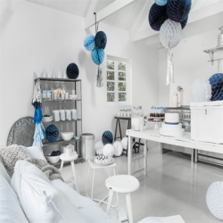 Pom pom St med 2 stk. - Bl