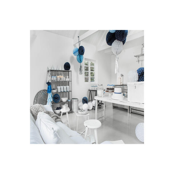 Pom pom St med 2 stk. - Bl