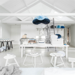 Honeycomb med kvast -  Lysebl