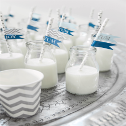 Pom pom St med 2 stk. - Bl