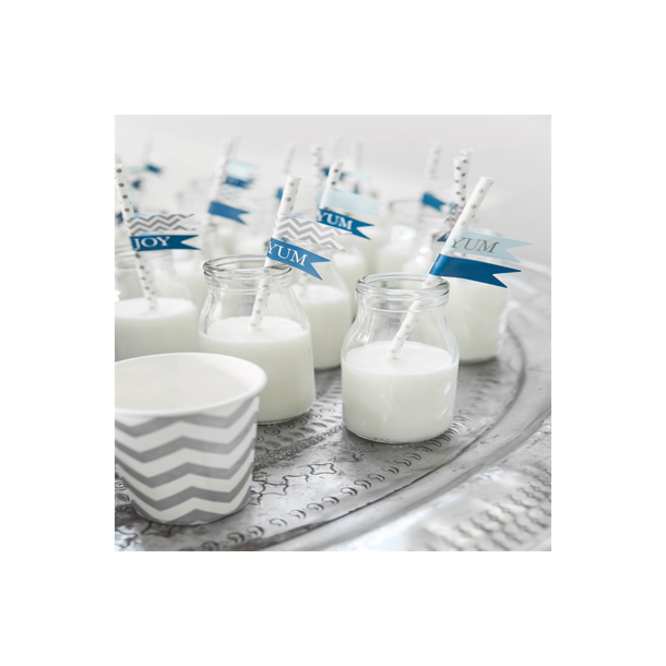 Pom pom St med 2 stk. - Bl