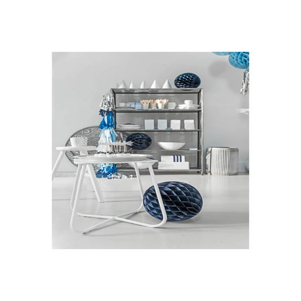 Partyhatte Hvid/Silver