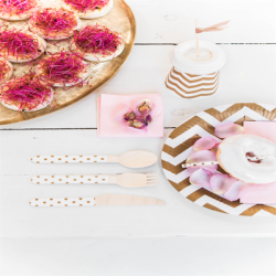 Engangskrus Hvid/Gold