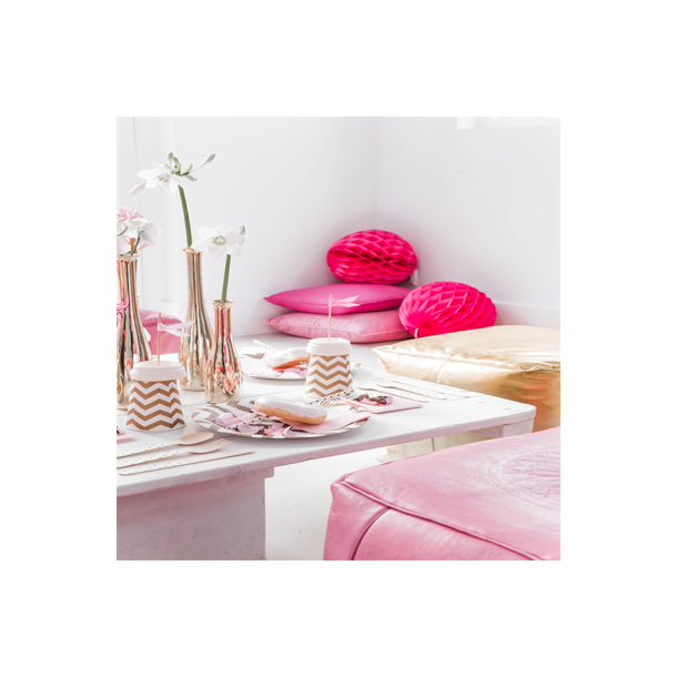 Engangskrus Hvid/Gold