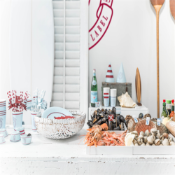 Partyhatte Lys bl/Bordeaux