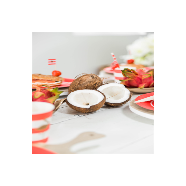 Treat bags Coral med flamingo