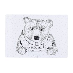 Bloomingville MINI dkkeserviet – sart bl med sulten bjrn