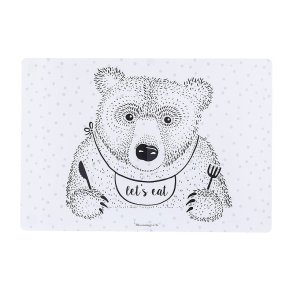 Bloomingville MINI dkkeserviet – sart bl med sulten bjrn