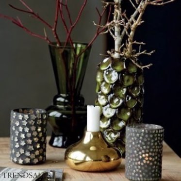 Vaser, lanterner og fyrfadsstager