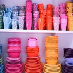 RICE  -farverig melamin 