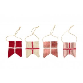 Stof flag til jul eller f�dselsdag