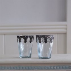 Sdt glas med slvkant fra house doctor.