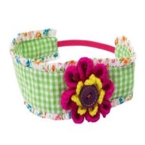 RICE hrbnd med blomster – elastisk og farverigt (44 x 6 cm)