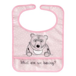 Bloomingville MINI hagesmk – rosa med bjrn og tekst