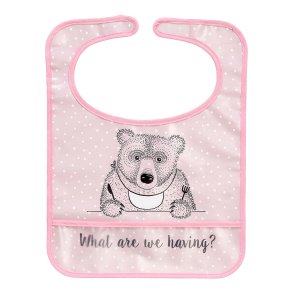 Bloomingville MINI hagesmk – rosa med bjrn og tekst