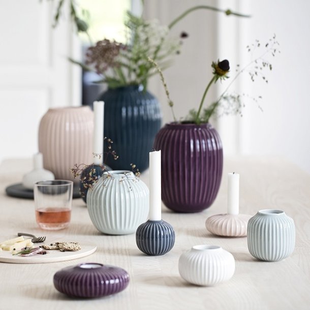 Hammershi fyrfadsstage Hjde 5cm, Hvid