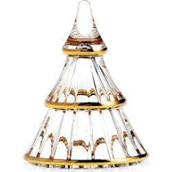 Holmegaard Fairytales glasjuletr – hndmalet med gulddetaljer, H7,5 cm