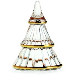 Holmegaard Fairytales glasjuletr – hndmalet med gulddetaljer, H9,5 cm