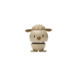 Hoptimist Lambert – lattefarvet figur med bldt udtryk, H7,2 cm