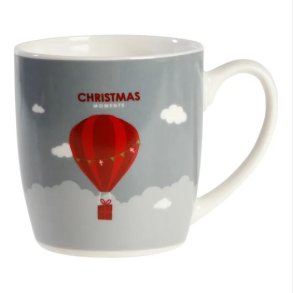 Julekrus “Christmas Moments” – lysebl med rd ballon og gave