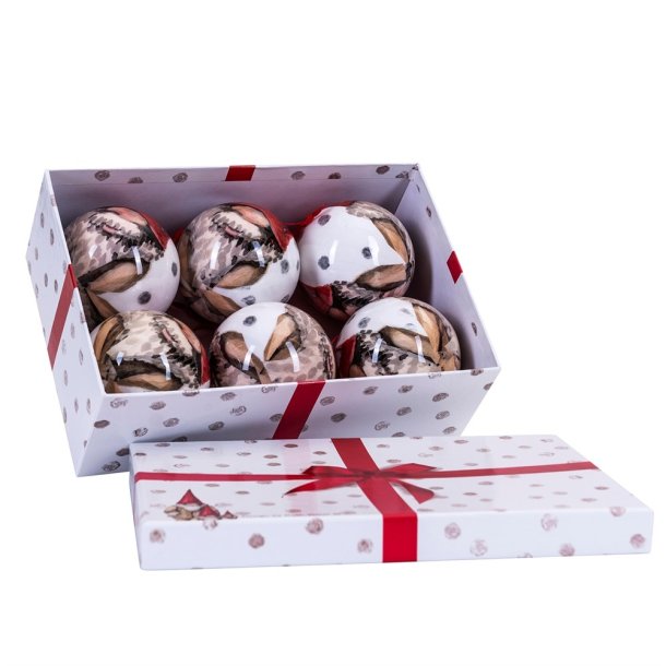 Flotte juletrskugler med nissen Hkan 