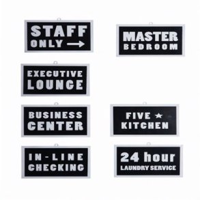 Skilt, 7 forskellige Art Work 20*28cm