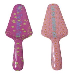 RICE kagespartel i pink med teksten “Rock the Dance Floor” – 26 x 6 cm