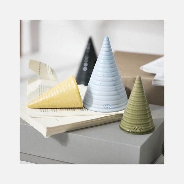 Elegant Khler glasurtop i gul, hndlavet keramik, 11 cm hj – dansk design til boligindretning, hygge og personlig stil