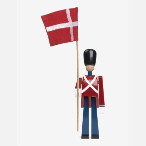 Kay Bojesen mini fanebrer – hndmalet garder med bomuldsflag
