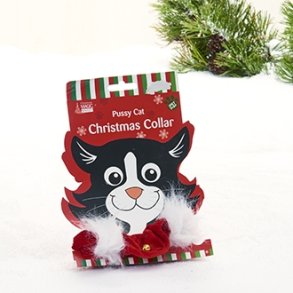 POBRA julehalsbnd med bjlde og fjer – til kat og hund