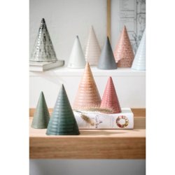 Dekorativ Khler glasurtop i kegleformet design med rillet glasur