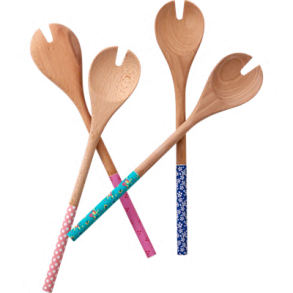 Farverige Salatskeer fra RICE