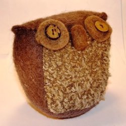 Ugle til pynt, str 11*14cm