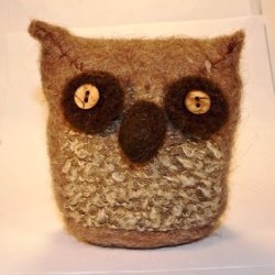 Ugle til pynt, str. 10,10cm