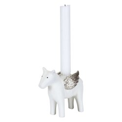 Lysestage. Hest med vinger. H11cm 