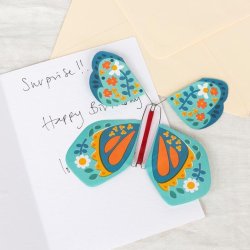 Magisk sommerfugl fra Rex London med elastikoptr�k