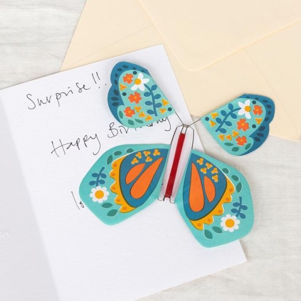 Magisk sommerfugl fra Rex London med elastikoptr�k