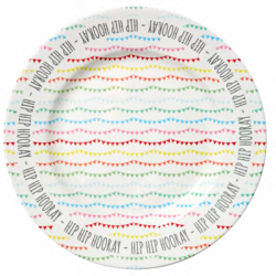 RICE stort kagefad med fdselsdagsprint – 33 cm