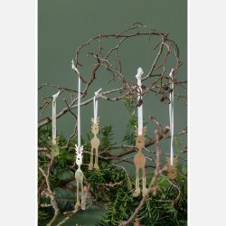 Medusa juleornament Mr. Golden Rudolf, 2 stk.