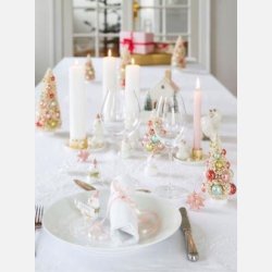 Medusa Juletr, Vintage hvid - 22 cm