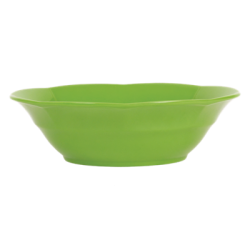 RICE dyb tallerken i frisk grn melamin – vintagestil og 19 cm